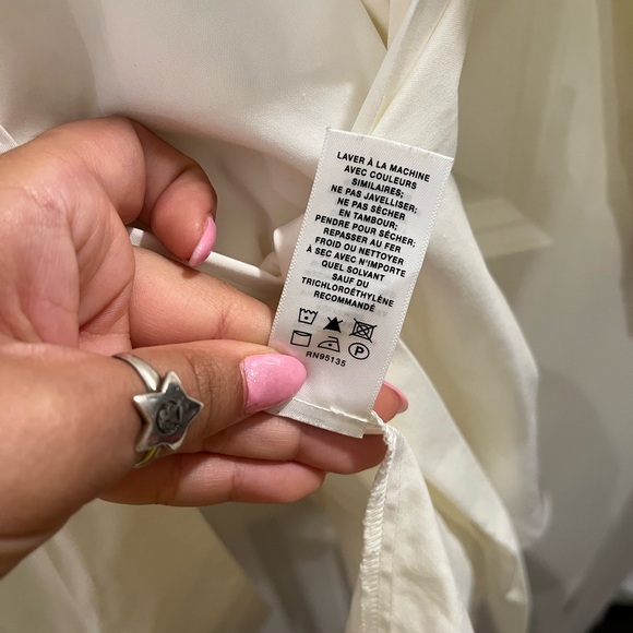 Lafayette 148 New York Wrap Top V-neck Long Sleeve Top size 14 - Picture 6 of 8